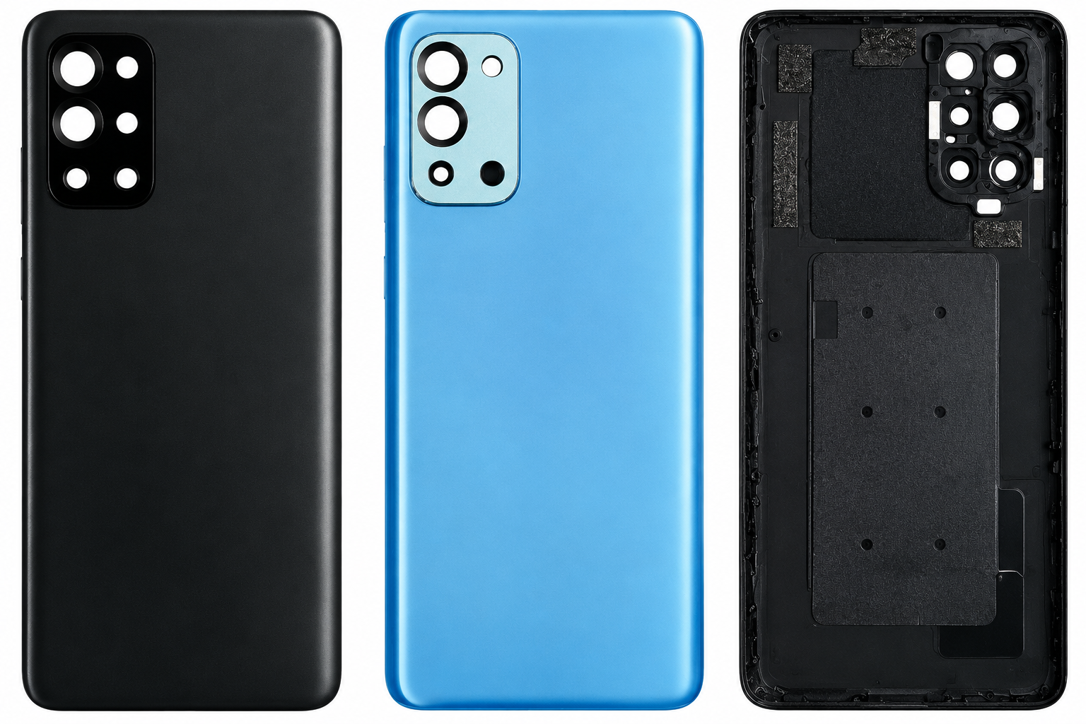 Compatible Replacement for OnePlus 9R 5G Back Panel – Black & Blue